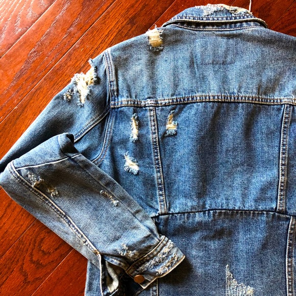 blanknyc distressed denim jacket